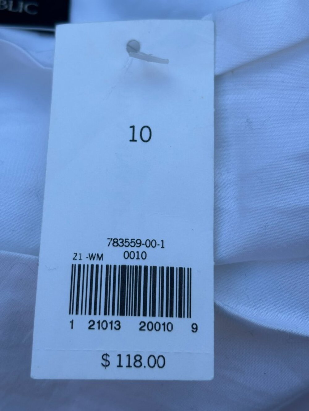 NWT Banana Republic One Shoulder White Lined Poplin Dress 10 - Picture 10 of 11